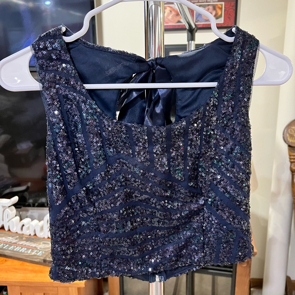 B Darlin Sequins Crop